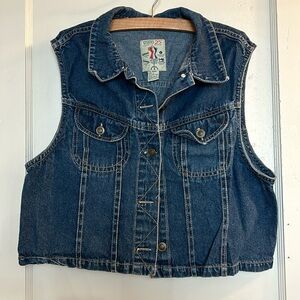 Vintage 80's STUDIO 25 Jean Denim Vest
